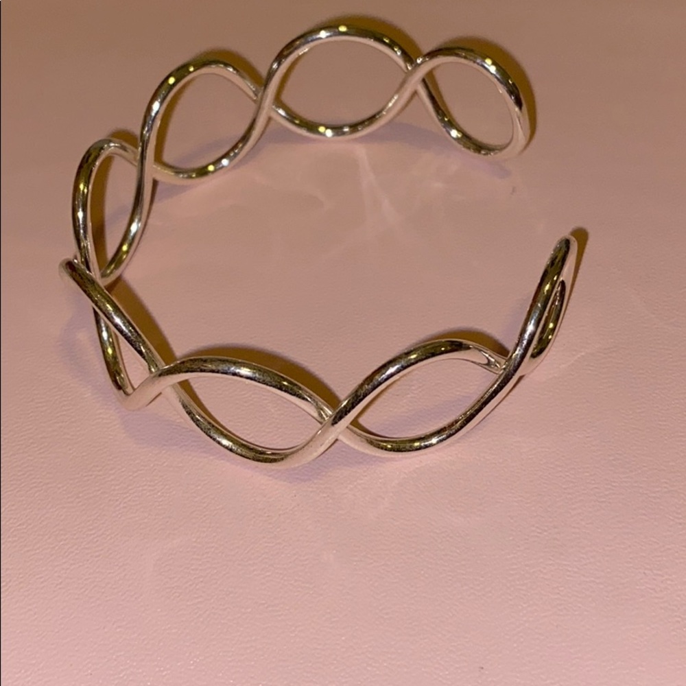 Silver cuff bracelet